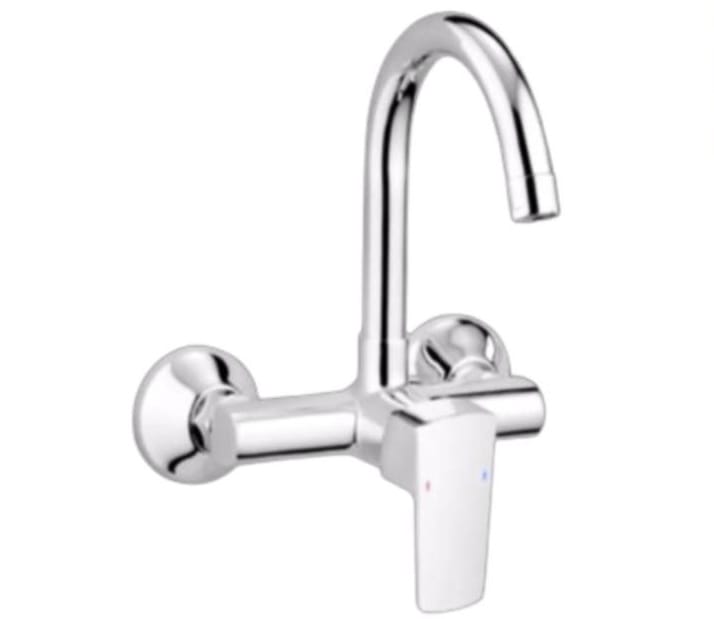 Single Lever Sink Mixture Wall Mounted Long Pipe ( Kubix Prime )