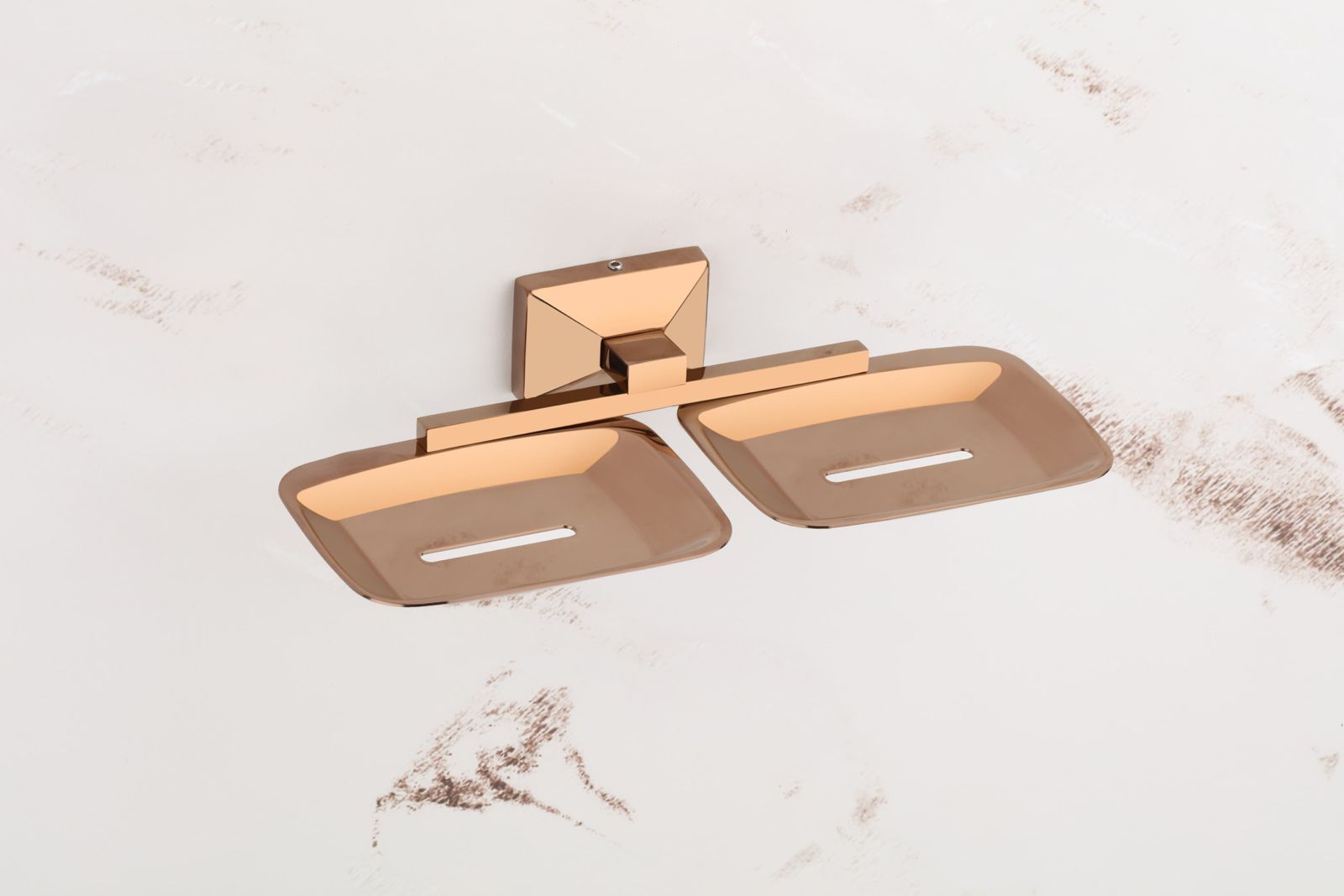 Double Soap Dish Ss 304 ( Delta Rose Gold )