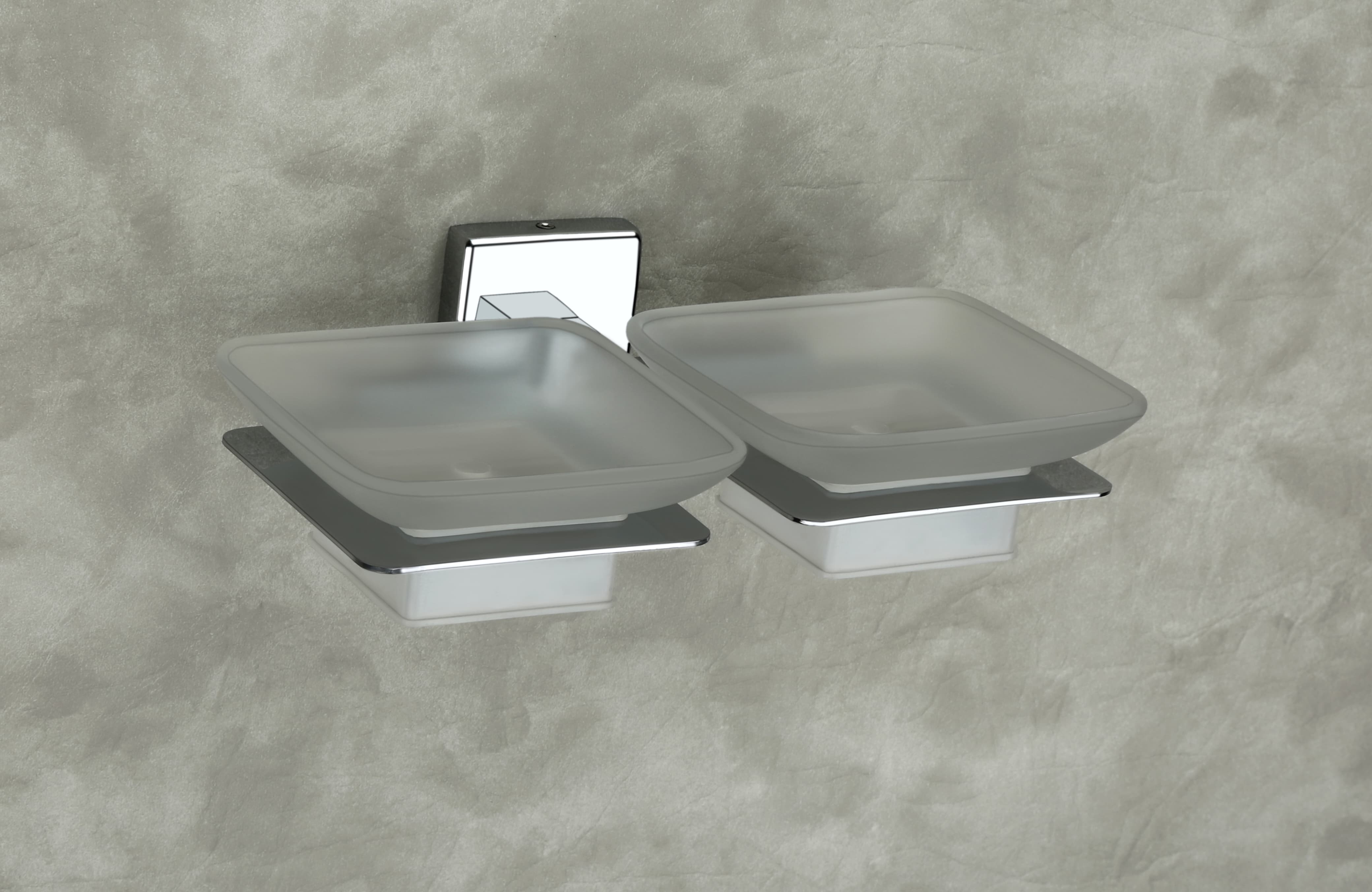Double Soap Dish Ss 304 ( Fiana Chrome ) 