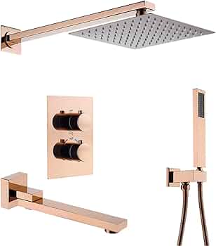 Diverter Set 3 In Flow Rose Gold ( Elysees)