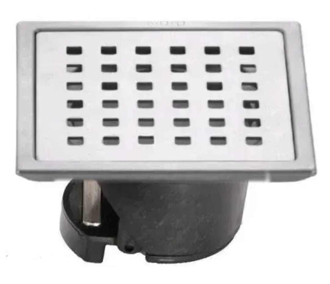 Grating  5"x5" With Pvc Flip Square Ss Plain (arose)