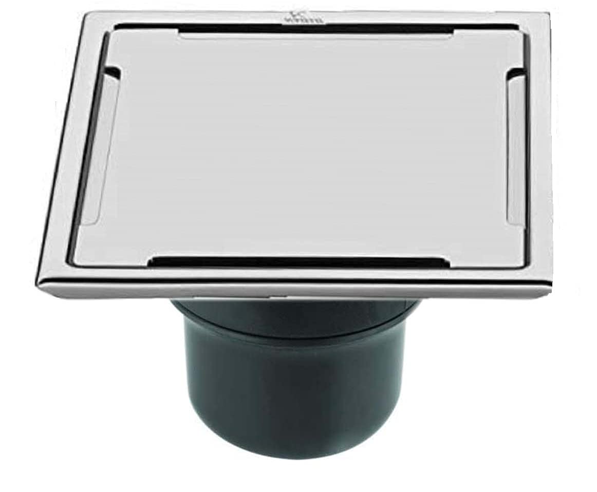 Grating 6"x6"  With Pvc Flip Square Ss 304  Plain (sezan) 