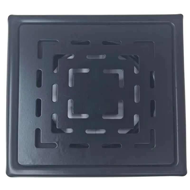 Grating 6"x6" Square Ss 304 Plain (black Ferry)