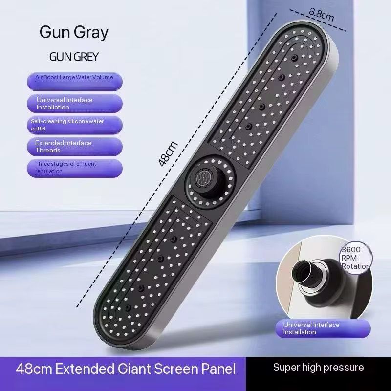  Over Head Shower Multi Flow Grey Matt (oviero)