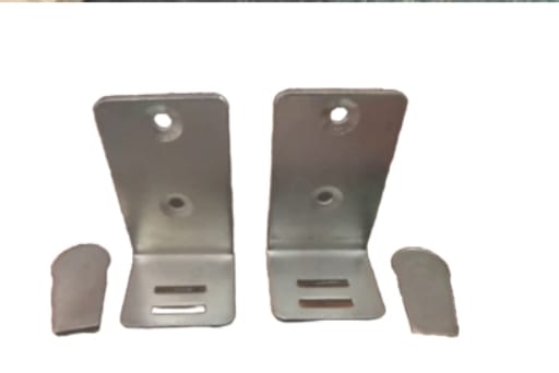 Wall Mounted Tile Display L Metal Clamp