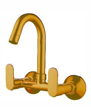 Sink Mixer Wall Mounted  Gold (opal Pro )