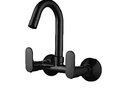 Sink Mixer Wall Mounted  Black Matt (opal Pro )