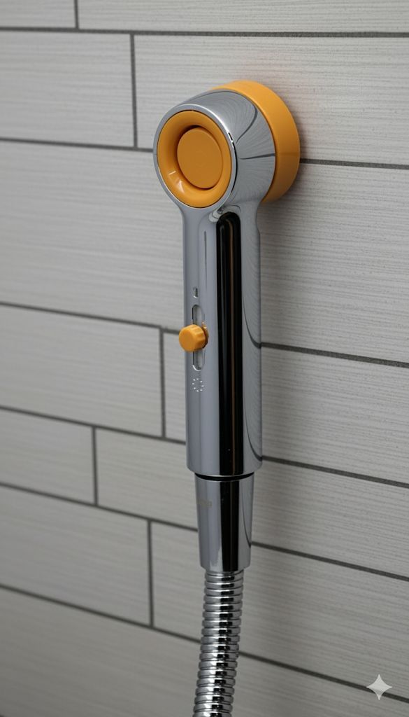 Health Faucet Abs Cp With Tube Ss And Magnet Hook Dual Flow ( Octavia)